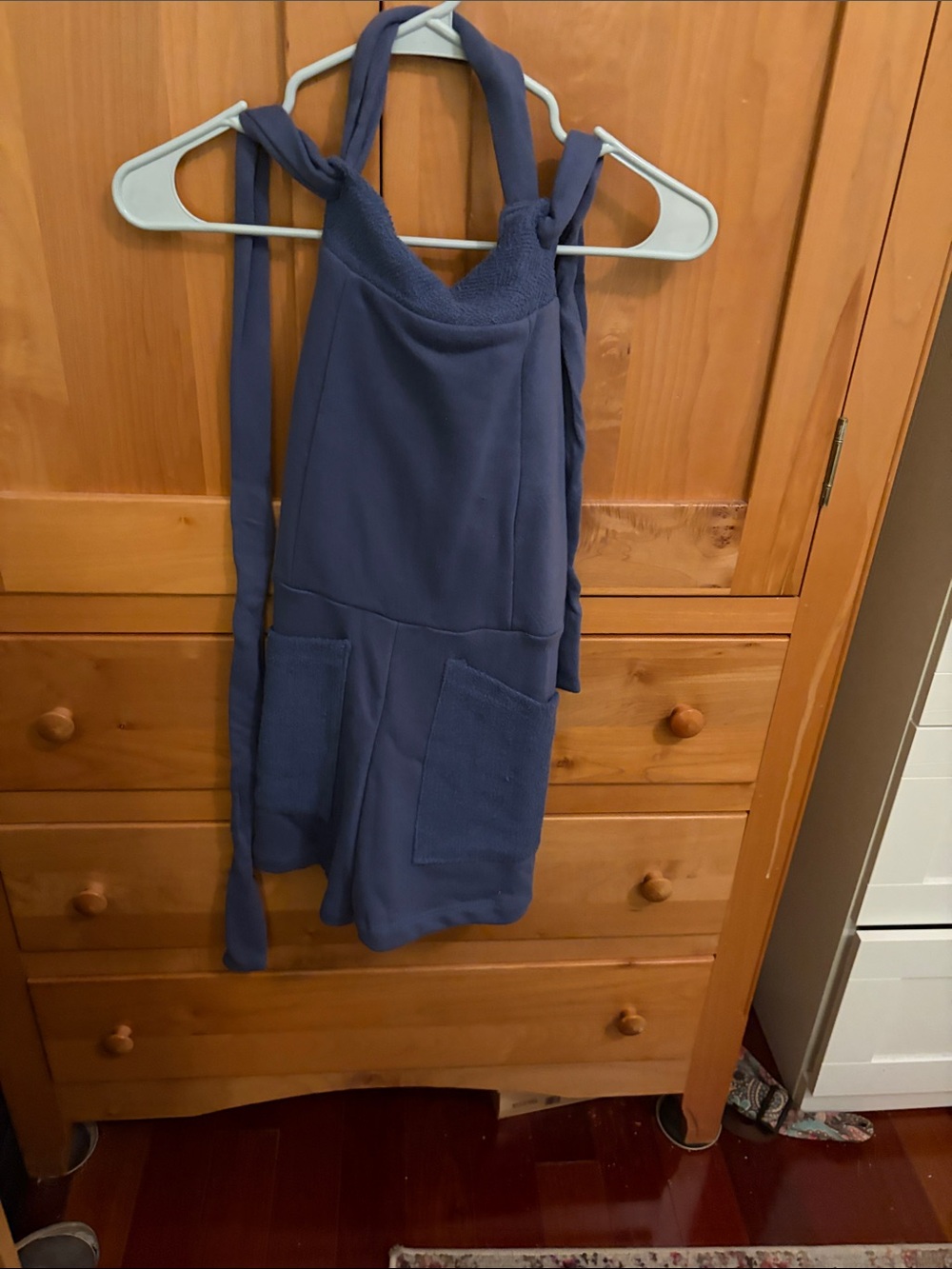 Kids Blue Sleeveless One-Piece Romper